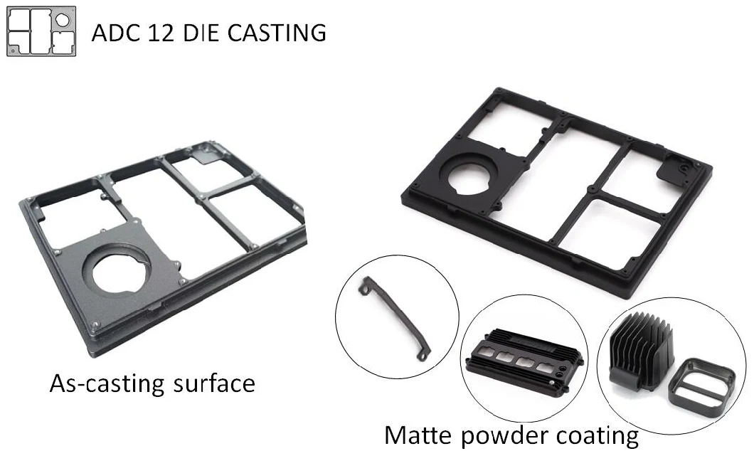 OEM High Pressure ADC12 A380 356 Aluminum Zinc Die Casting Housing Part